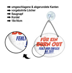 Blechschild ''Für ein Burn Out fehlt mir einfach die Zeit'' 18x14cm