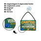 Blechschild ''Camping ist der Zustand Verwahrlosung als Erholung'' 18x12cm