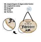 Blechschild ''Fahrlehrer'' 18x14cm