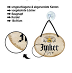 Blechschild ''Imker'' 18x14cm