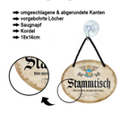 Blechschild ''Stammtisch'' 18x14cm