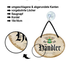Blechschild ''Händler'' 18x14cm