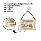 Blechschild ''Weisswurstfrühstück'' 18x12cm