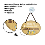 Blechschild ''Institut zur Bekämpfung akuter Unterhopfung'' 18x14cm