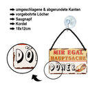 Blechschild ''Mir egal hauptsache Döner'' 18x12cm