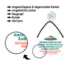 Blechschild ''Ausserirdische haben im Bundestag intelligentes Leben gesucht'' 18x12cm