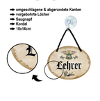Blechschild ''Lehrer'' 18x14cm