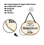 Blechschild ''Kosmetikerin'' 18x14cm