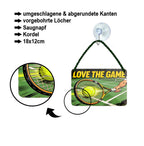 Blechschild ''Love the Game'' 18x12cm