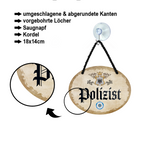 Blechschild ''Polizist'' 18x14cm