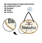 Blechschild ''Bürokauffrau'' 18x14cm