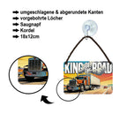 Blechschild ''King of the Road'' 18x12cm