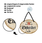 Blechschild ''Elektriker'' 18x14cm
