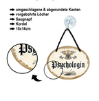 Blechschild ''Psychologin'' 18x14cm