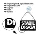 Blechschild ''Stabil Digga'' 18x12cm