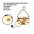 Blechschild ''Dream Zone Dino'' 18x12cm