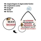 Blechschild ''Die Klügeren sollten aufhören nachzugeben'' 18x12cm