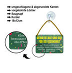 Blechschild ''Geburtstage sind gut für die Gesundheit'' 18x12cm