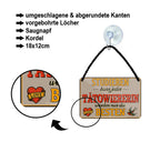 Blechschild ''Studieren kann jeder Tatowiererin'' 18x12cm