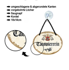 Blechschild ''Tattowiererin'' 18x14cm