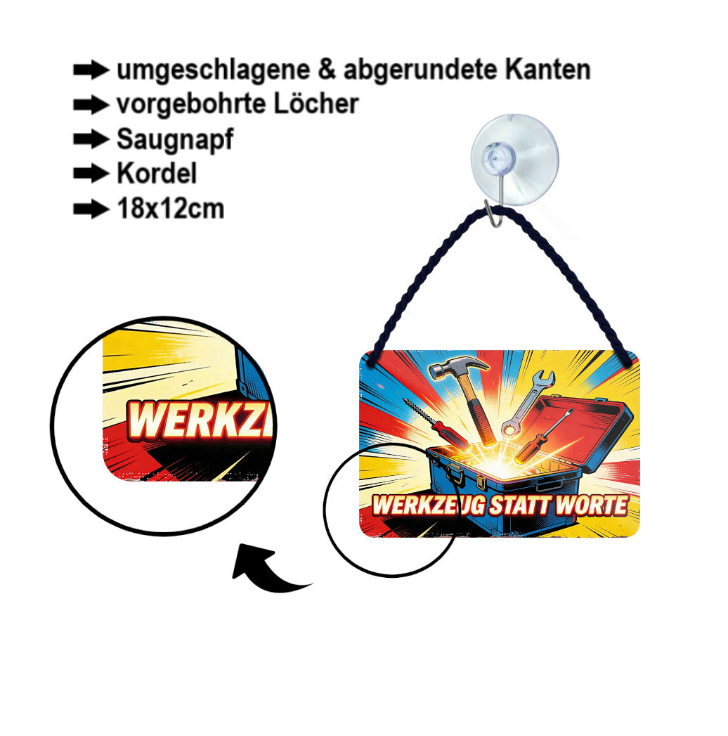 Blechschild 18x12cm