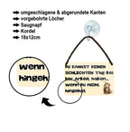 Blechschild ''Keinen schlechten bei Tag bei Arbeit - nicht hingehst'' 18x12cm
