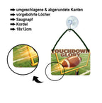 Blechschild ''Touchdown Glory'' 18x12cm