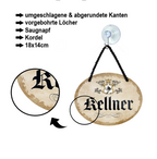 Blechschild ''Kellner'' 18x14cm