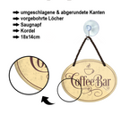 Blechschild ''Coffee Bar'' 18x14cm