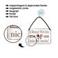 Blechschild ''ohne Wein kommst du hier nicht rein'' 18x12cm