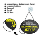 Blechschild ''Ich denke wir machen das in Nackt-Und-Knebel Aktion'' 18x14cm