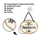 Blechschild ''Apothekerin'' 18x14cm