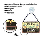 Blechschild ''Geld allein macht nicht glücklich EIS (gelb)'' 18x12cm