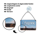 Blechschild ''Langeoog'' 18x12cm