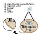 Blechschild ''Informatiker'' 18x14cm