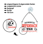 Blechschild "Offenbach Fan" 18x12cm