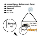 Blechschild ''Im Hotel sind wir Gast.. hier Zuhause'' 18x12cm
