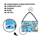 Blechschild ''I Such Everything In'' 18x12cm