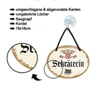Blechschild ''Sekräterin'' 18x14cm