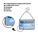 Blechschild ''Sechziger Fans sind überall!'' 18x12cm