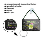 Blechschild ''Mojito'' 18x12cm