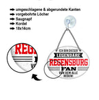 Blechschild ''Ich bin dieser legendäre Regensburg Fan'' 18x14cm