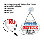 Blechschild ''Ich bin dieser legendäre Rostock Fan'' 18x14cm