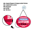 Blechschild  ''Ich bin dieser legendäre Bayern Fan'' 18x14cm