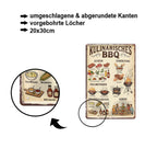 Blechschild ''Kulinarisches BBQ'' 20x30cm