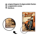 Blechschild ''In Beer we trust! (mit flasche)'' 20x30cm