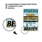 Blechschild ''Studieren kann jeder Flugbegleiterin'' 20x30cm