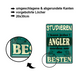 Blechschild ''Studieren kann jeder Angler'' 20x30cm