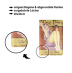 Blechschild ''Pinup Wine Diva'' 20x30cm