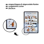 Blechschild ''Yoga Cats'' 20x30cm